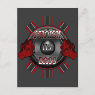 PUNISH the BASS DnB Dub Dubstep hardstyle DJ Postcard