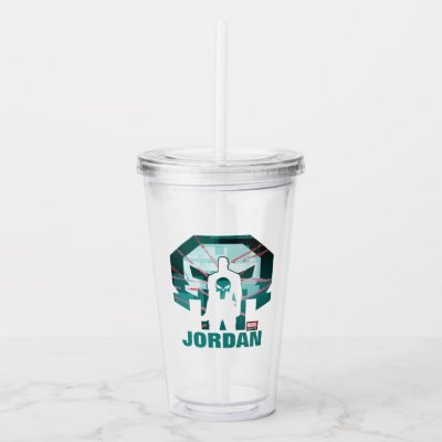 Punisher Logo Silhouette Acrylic Tumbler