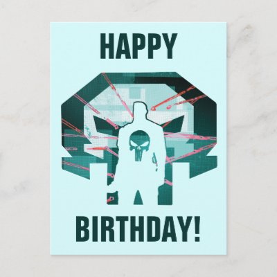 Punisher Logo Silhouette Postcard