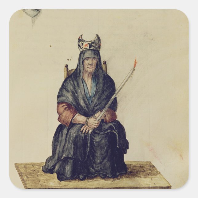 Punishment of a sorceress square sticker (Front)