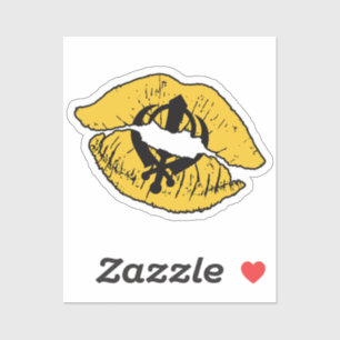 Punjab Khalistan Punjabi Sikh Lipstick Love Flag Sticker