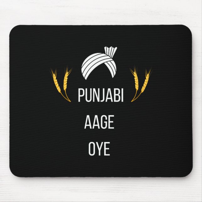 Punjabi Aa Gaye Oye Diljit Dosanjh Lohri Gift Holi Mouse Pad (Front)
