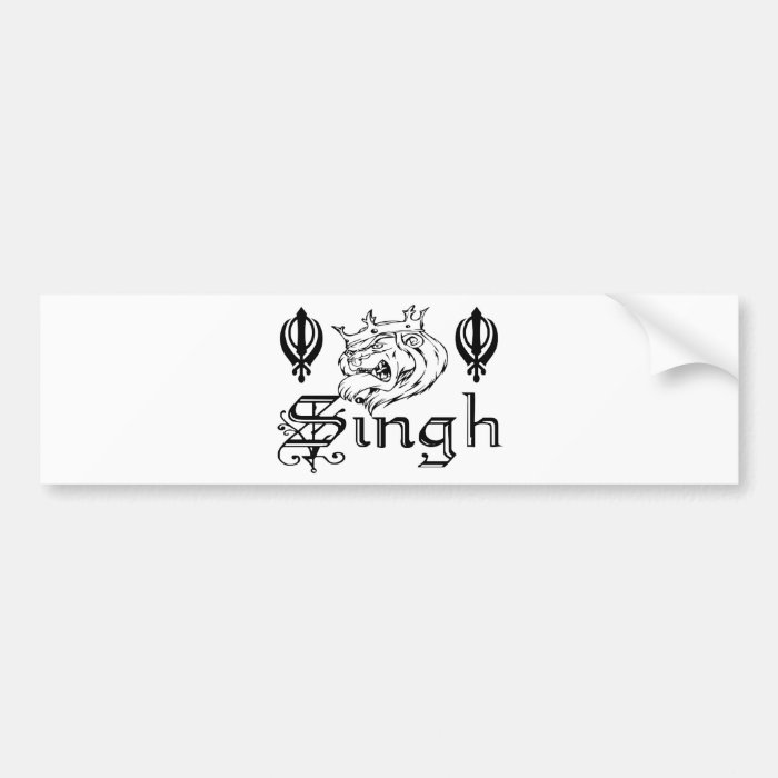 Punjabi Khanda Sikh Khalsa Merchandise Bumper Stickers