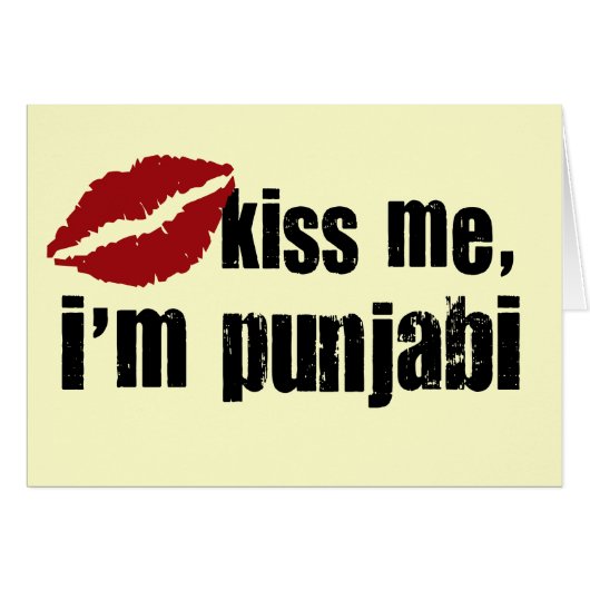 Punjabi Kiss Cards (Front Horizontal)