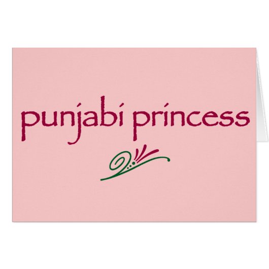 Punjabi Princess Cards (Front Horizontal)
