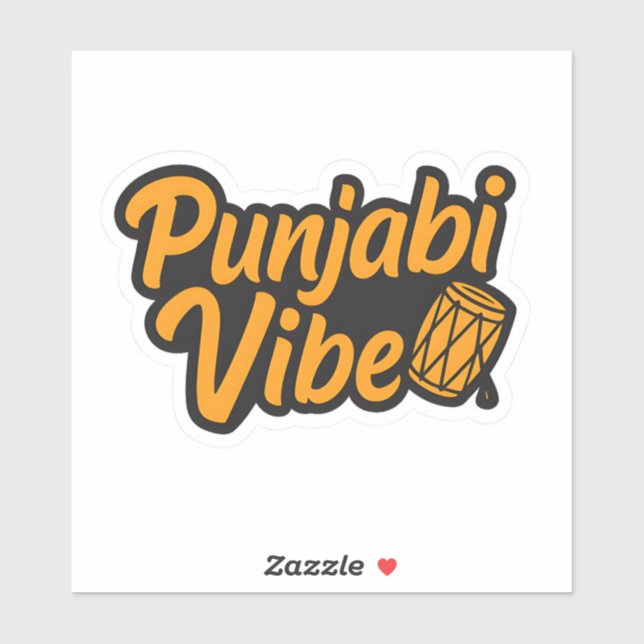 Punjabi Vibe – Desi Swag Sticker (Sheet)