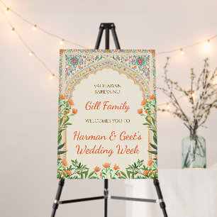 Punjabi Wedding Week Welcome signs Indian Hindu