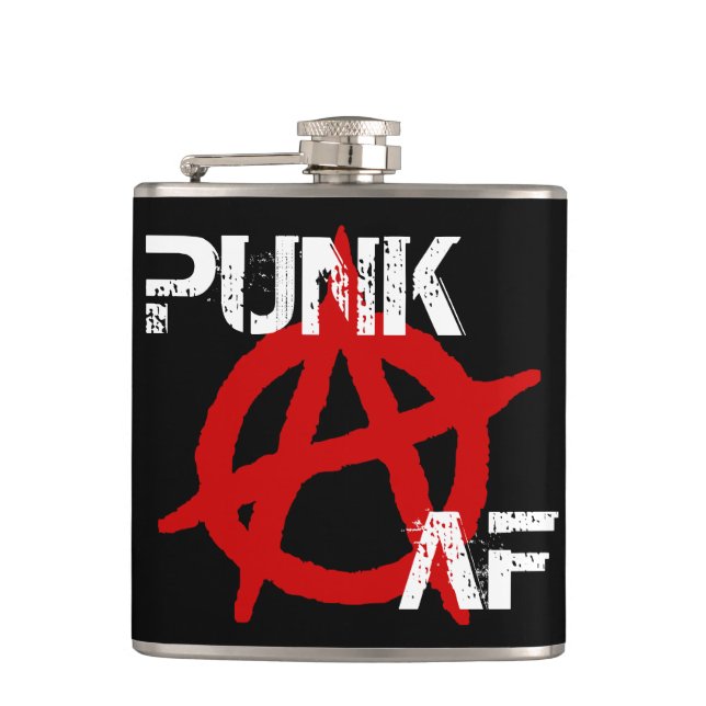 Punk AF Anarchy Flask (Front)
