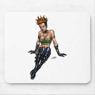 Punk Alternative Girl by Al Rio Mouse Pad