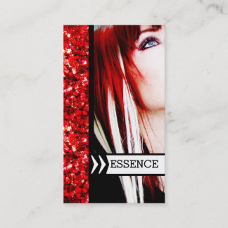 Punk alternative hair salon stylist hairstylist business card