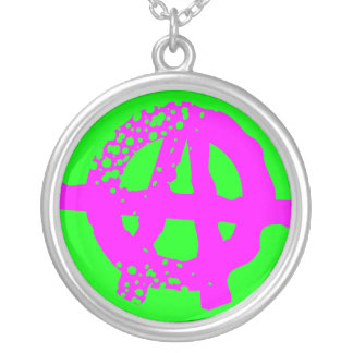 Punk Anarchy "A" Sterling Silver Necklace