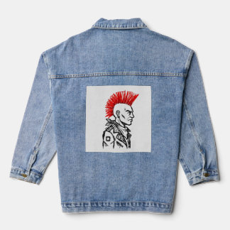 Punk attitude denim jacket