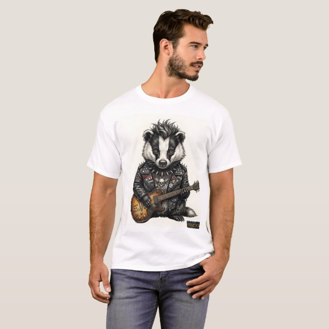 Punk Badger "ALEXA" – Double-Sided Edgy 3D  T-Shirt (Front Full)