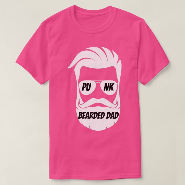 Punk bearded dad 2 T-Shirt (Design Front)