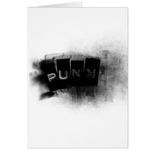 Punk black and white cards (Front)