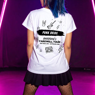 Punk Bride Last Tour Punk Rock Band Bachelorette T-Shirt
