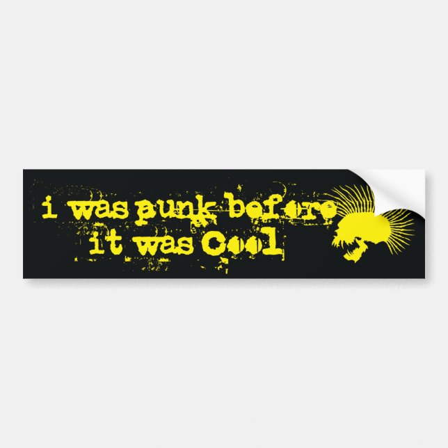 punk bumper sticker (Front)