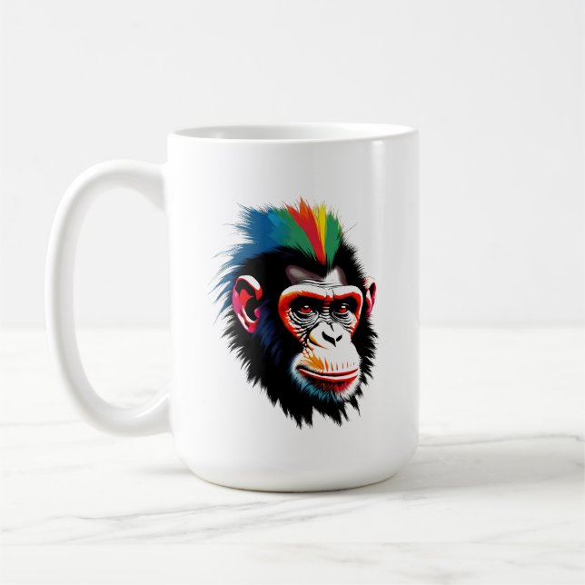 Punk Chimp Coffee Mug (Left)