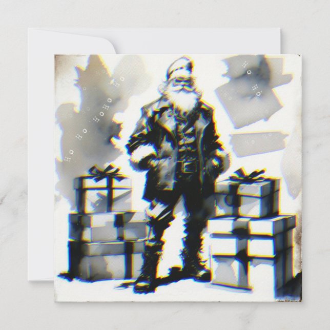 Punk Christmas (Santa Postal). Card (Front)