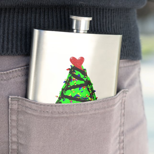 Punk Christmas tree Flask (In Situ)