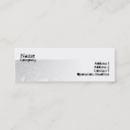 Customizable Punk Crowd - Skinny Business Cards