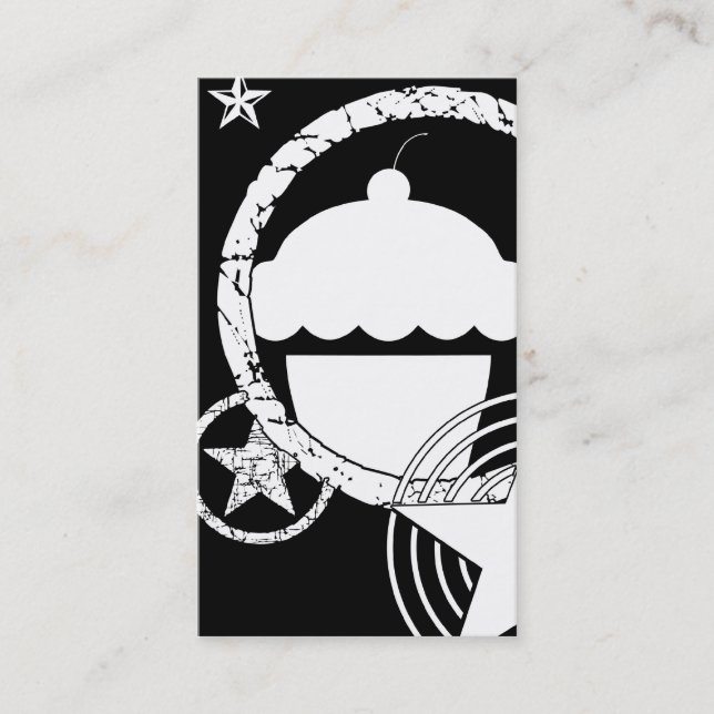 punk cupcake business card (Front)
