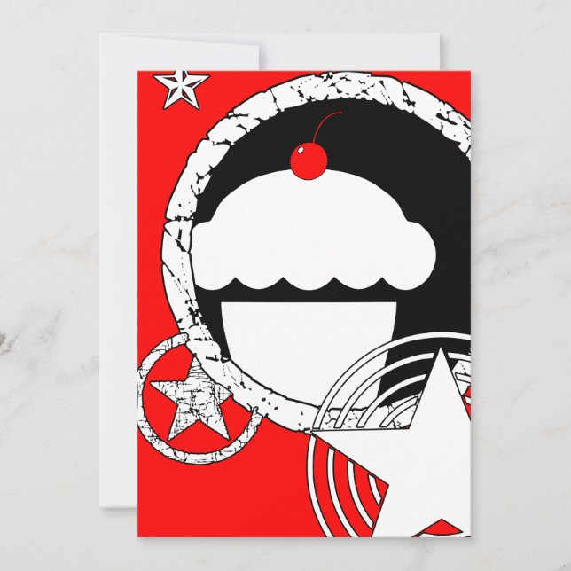 punk cupcake invitation (Front)