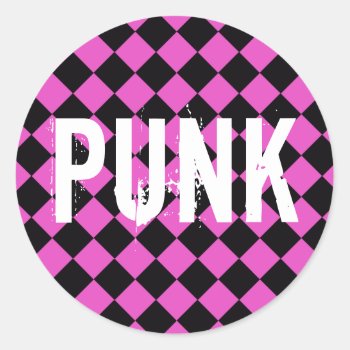 Punk Deco Sticker by mariannegilliand at Zazzle