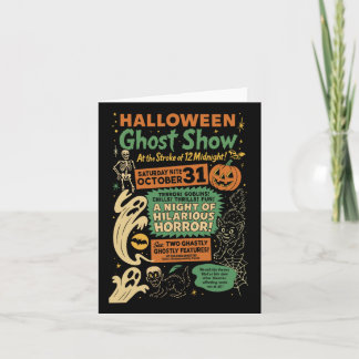 Punk Funny Horror Spooky Halloween Ghost Show Ghos Card