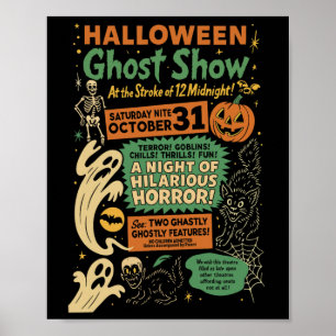 Punk Funny Horror Spooky Halloween Ghost Show Ghos Poster