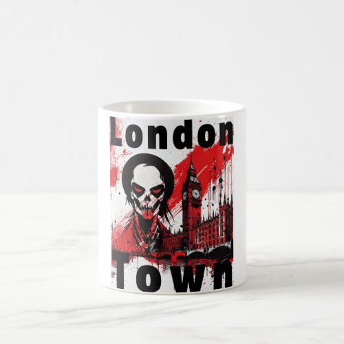 Punk Gift London England Zombie Rot Horror Coffee Mug