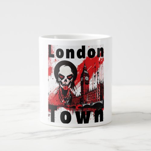 Punk Gift London England Zombie Rot Horror Giant Coffee Mug