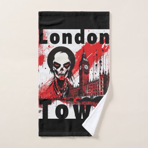 Punk Gift London England Zombie Rot Horror Hand Towel