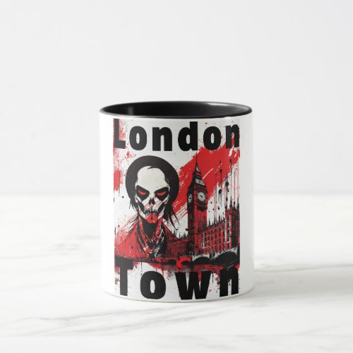 Punk Gift London England Zombie Rot Horror Mug