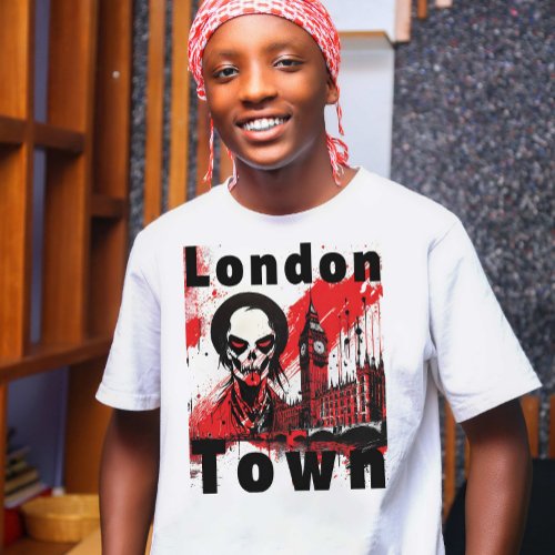 Punk Gift London England Zombie Rot Horror T_Shirt