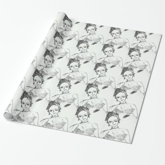 punk girl...i am just a girl american idol wrapping paper