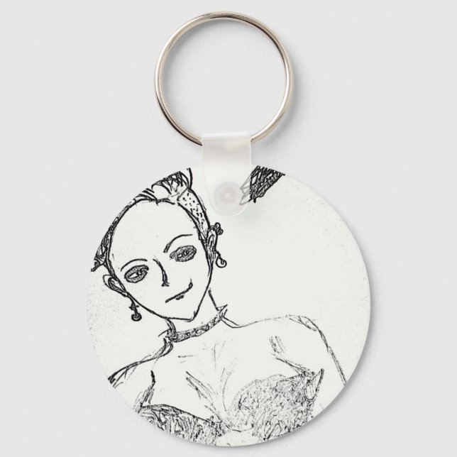 punk girl is sophie??? keychain (Front)