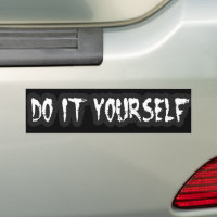 punk guys girls DIY PUNK ROCK music Bumper Sticker, do it yourself punk 