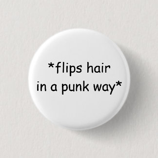 Punk Hair Flip Button