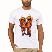 Punk Halloween dressed Pumpkin  