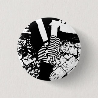 punk hearted pinback button