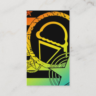 punk ice cream dripz business card