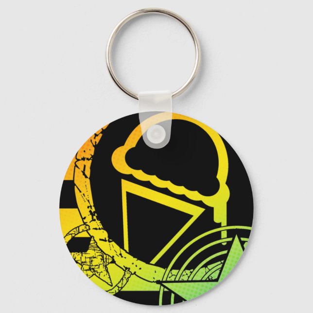punk ice cream dripz keychain (Front)