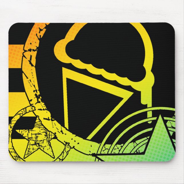 punk ice cream dripz mouse pad (Front)