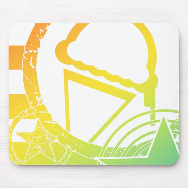 punk ice cream dripz mouse pad (Front)