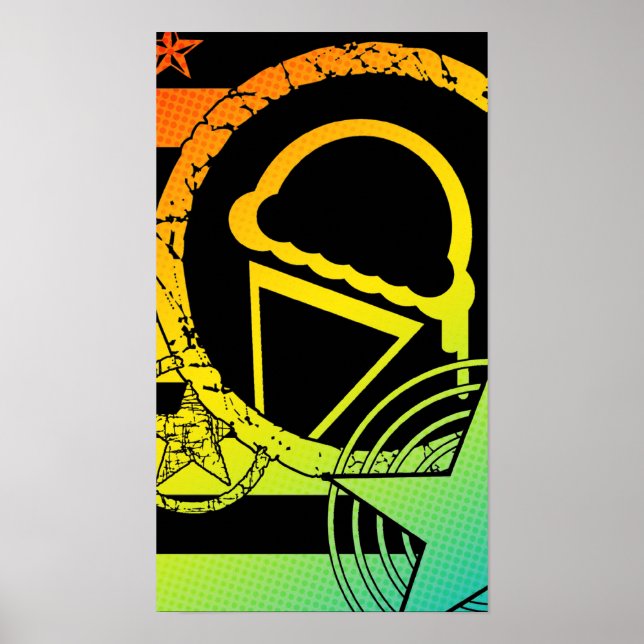 punk ice cream dripz poster (Front)