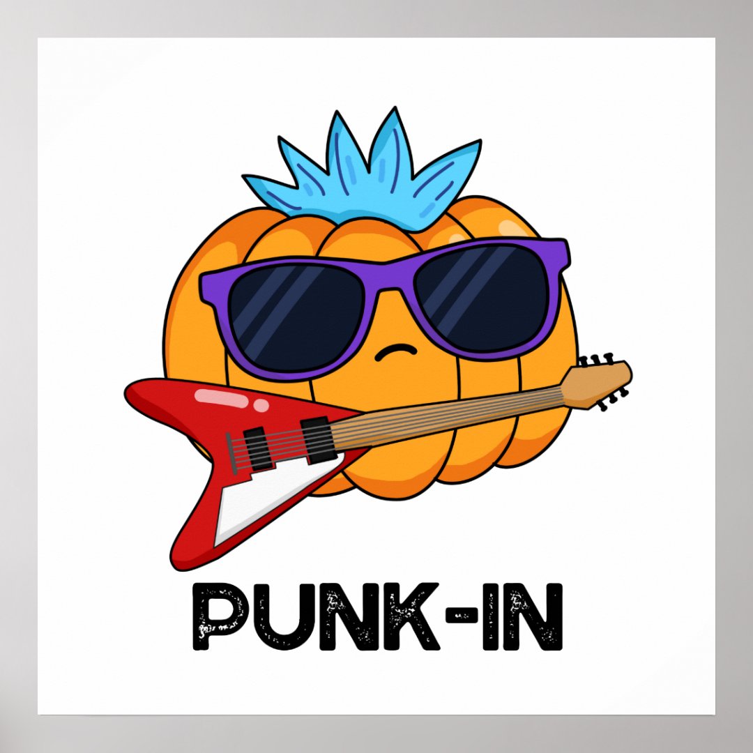 punk-in-funny-punk-rock-pumpkin-pun-poster-zazzle