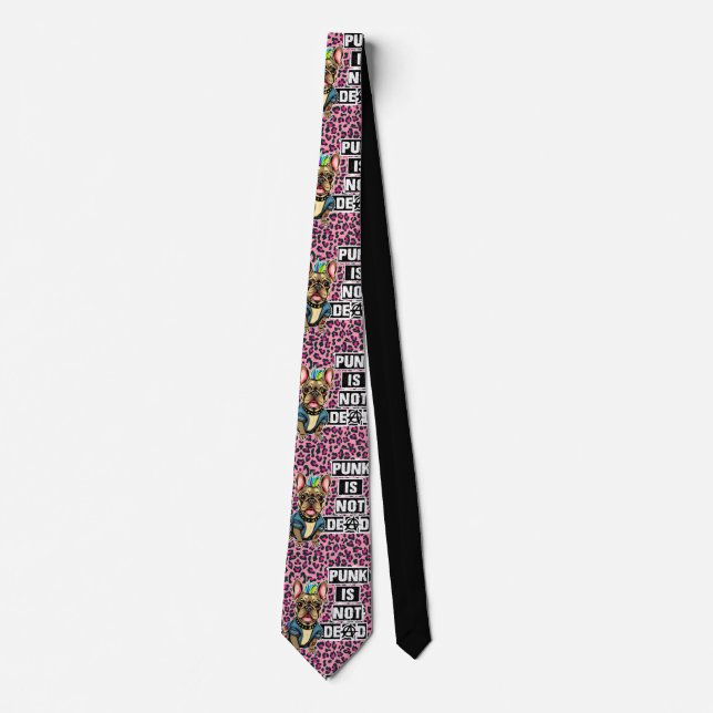 Punk is not dead Frenchie edition Neck Tie (Front)