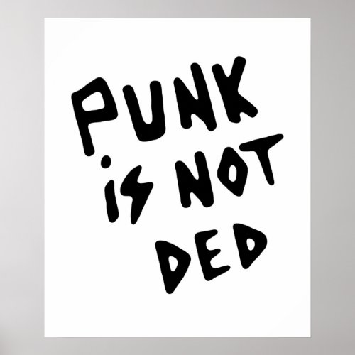 Punk is not ded Persepolis Poster
