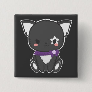 Punk Kitty Button